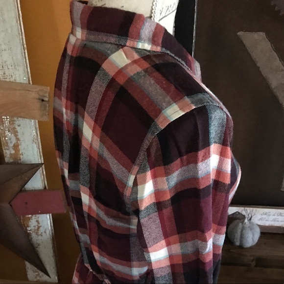 NWT Abercrombie & Fitch Flannel Shirt Dress XS-S - Picture 4 of 7